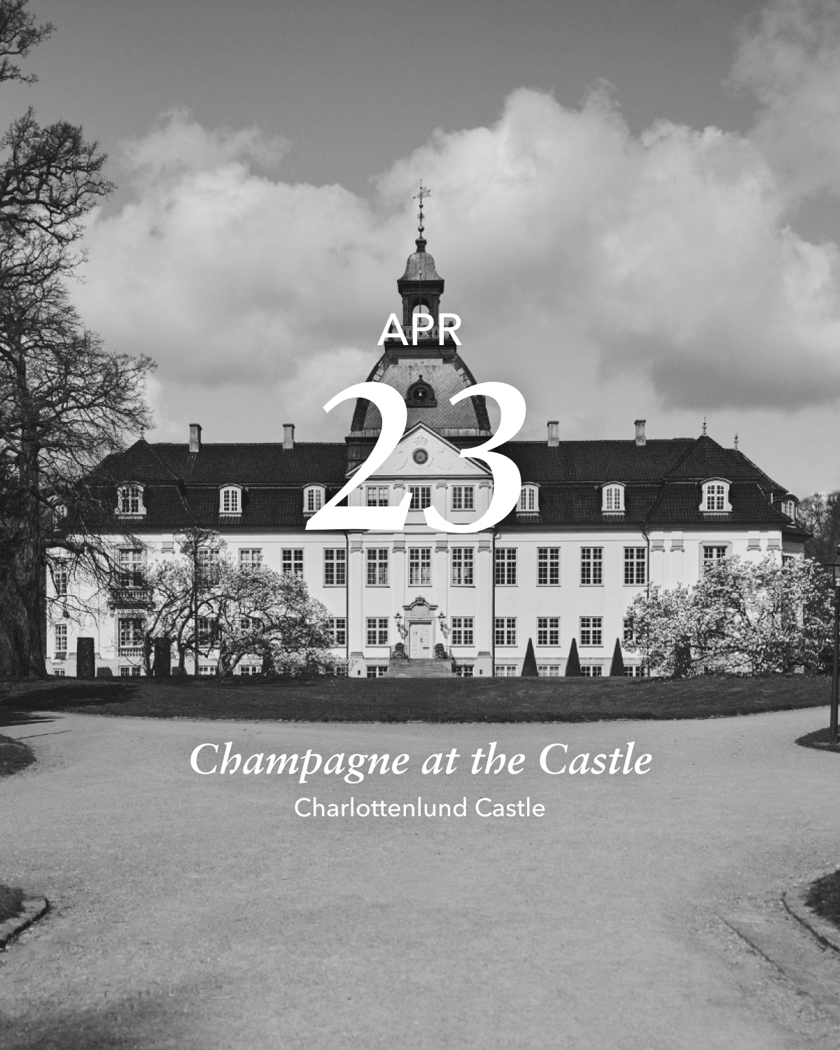 Champagne at the castle